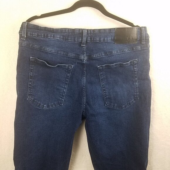 Jeans DKNY Duane Classic Straight Fit Denim 36 X 30 dark blue men's - Picture 5 of 16